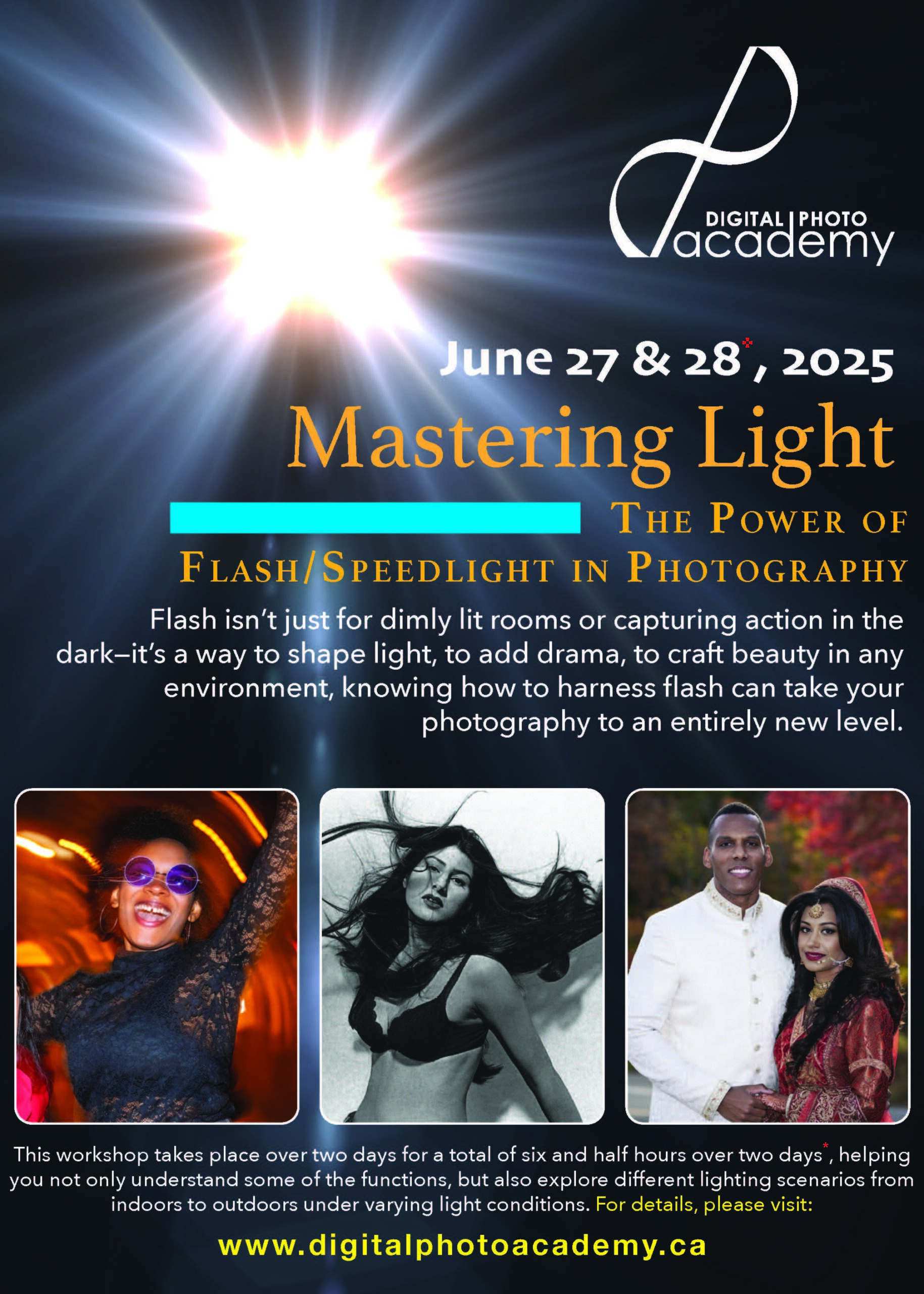 Mastering Light: The Power of Flash/Speedlight in Photography (7 hours course in tow days)
